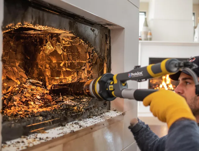 Professional chimney cleaning by Mayfield Heights Chimney Sweep in Mayfield Heights, OH