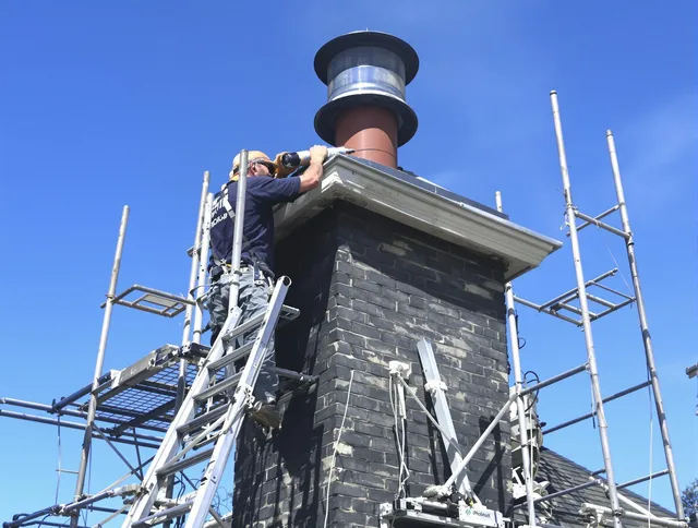 Sturdy chimney crown finished by Mayfield Heights Chimney Sweep in Mayfield Heights, OH