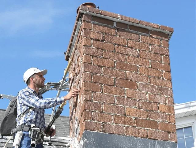 Brickwork for a chimney rebuild by Mayfield Heights Chimney Sweep in Mayfield Heights, OH