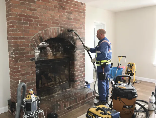 Mayfield Heights Chimney Sweep expert performing detailed chimney sweep in Mayfield Heights, OH