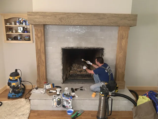 Detailed creosote removal process by Mayfield Heights Chimney Sweep in Mayfield Heights, OH