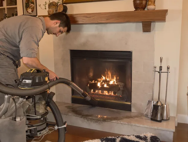 Routine fireplace upkeep by Mayfield Heights Chimney Sweep in Mayfield Heights, OH