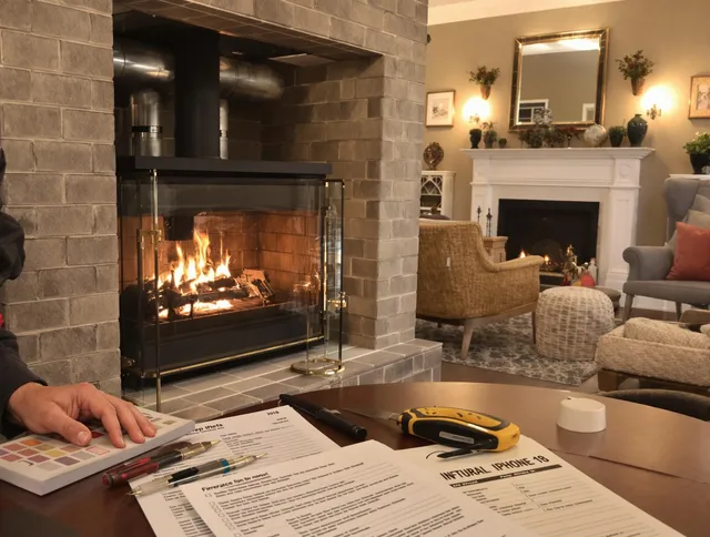 Mayfield Heights Chimney Sweep verifying fireplace safety measures in Mayfield Heights, OH