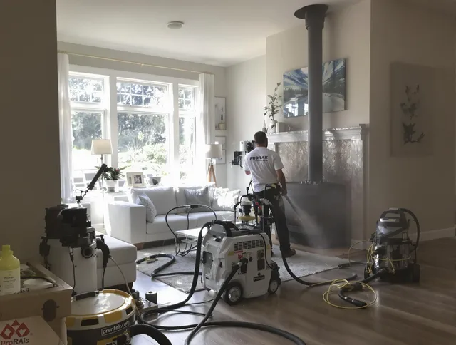 Soot removal service by Mayfield Heights Chimney Sweep for a fireplace in Mayfield Heights, OH