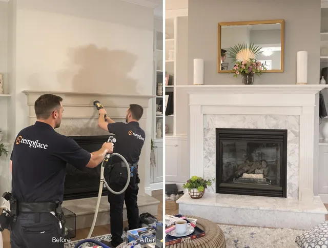 Professional soot removal by Mayfield Heights Chimney Sweep team in Mayfield Heights, OH